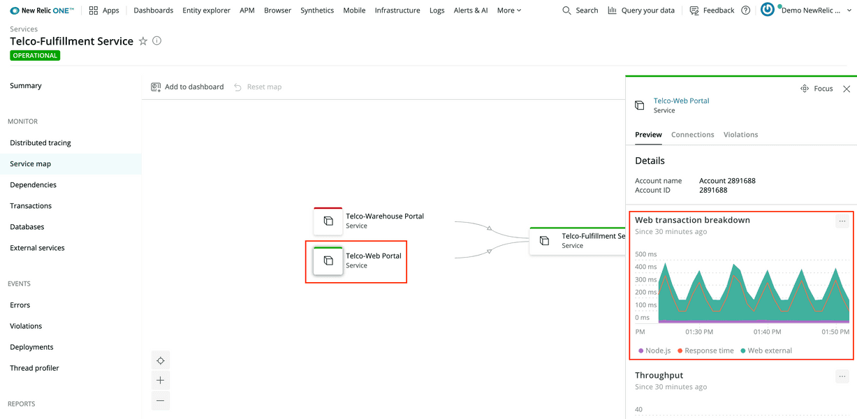 Web portal dependency